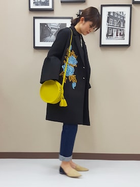 「MILLION CARATS（ミリオンカラッツ）のアイテム（その他アウター）」を使った、yori☺︎︎さん（レディース・161cm）の秋コーディネート