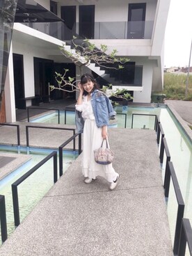 「LOVFEE（ラッフィ）のアイテム（ジャケット/アウター）」を使った、Annaさん（レディース・158cm）の秋コーディネート