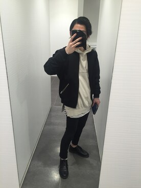 「ストリートカジュアル」｜「アイテム（その他アウター）」を使った、かいとさん（メンズ・165cm）の春コーディネート