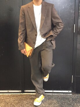 「GIVENCHY（ジバンシイ）のアイテム（ジャケット/アウター）」を使った、SHOさん（メンズ・168cm）の秋コーディネート
