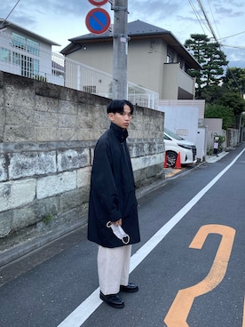 「Paraboot（パラブーツ）の【Paraboot】CHAMBORD　パラブーツ　シャンボード（ドレスシューズ）」を使った、tetsu_kaoさん（メンズ・165cm）の秋コーディネート