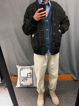 「YSL（ワイエスエル）のアイテム（アクセサリー）」を使った、🇨🇳我是白板呀さん（メンズ・174cm）の冬コーディネート