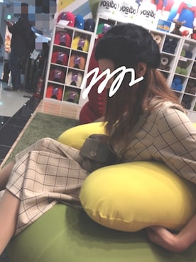 「nice claup」｜「アイテム（帽子）」を使った、れたすさん（レディース・166cm）の秋コーディネート