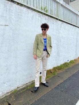 「UNUSED」｜「アイテム（アクセサリー）」を使った、ryuto Insta見てねさん（メンズ・178cm）の夏コーディネート
