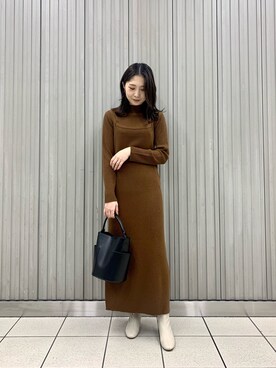 rioさん（レディース・160cm）の冬コーディネート