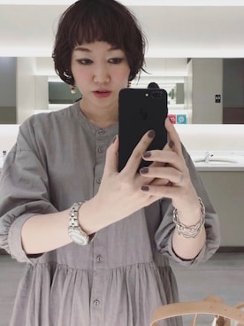 「アイテム（ピアス（両耳用））」を使った、aoさん（レディース・169cm・40代）の夏コーディネート