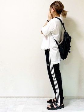 「コットンオーバーサイズチュニック」｜erina さん（レディース・165cm）の夏コーディネート