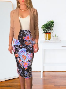 「working style」｜「アイテム（その他アウター）」を使った、Britt Johnsonさん（レディース・168cm）の春コーディネート