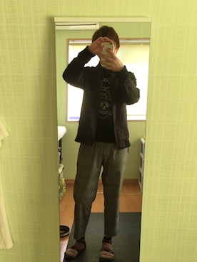 「improves（インプローブス）のアイテム（スタジャン）」を使った、G yutoさん（メンズ・177cm）の秋コーディネート