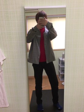 「Ranch standard（ランチスタンダード）のアイテム（ジャケット/アウター）」を使った、G yutoさん（メンズ・177cm）の秋コーディネート