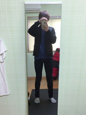 「improves（インプローブス）のアイテム（スタジャン）」を使った、G yutoさん（メンズ・177cm）の冬コーディネート