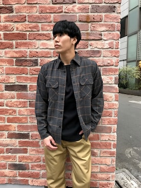 「FIVE BROTHER（ファイブブラザー）のアイテム」を使った、americansupplyさん（メンズ・154cm）の秋コーディネート