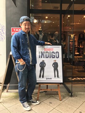 Schott/ショット/WABASHI L/S SHIRT/ウォバッシュ シャツを使った