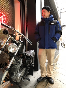 「schott（ショット）のSchott/ショット/URBAN CHINO PANTS/アーバン チノパンツ（チノパンツ）」を使った、wakiさん（メンズ・165cm）の秋コーディネート