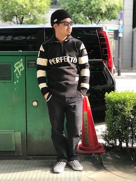 「schott（ショット）のSchott/ショット/URBAN CHINO PANTS/アーバン チノパンツ（チノパンツ）」を使った、wakiさん（メンズ・165cm）の冬コーディネート