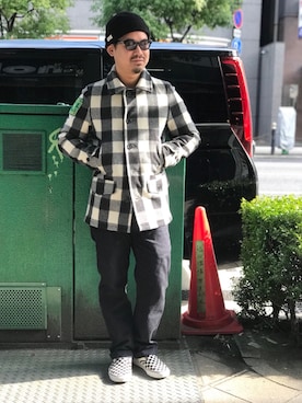 「schott（ショット）のSchott/ショット/URBAN CHINO PANTS/アーバン チノパンツ（チノパンツ）」を使った、wakiさん（メンズ・165cm）の冬コーディネート