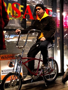 「schott（ショット）のSchott/ショット/URBAN CHINO PANTS/アーバン チノパンツ（チノパンツ）」を使った、wakiさん（メンズ・165cm）の冬コーディネート