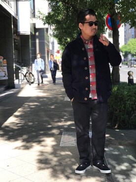 「schott（ショット）のSchott/ショット/URBAN CHINO PANTS/アーバン チノパンツ（チノパンツ）」を使った、wakiさん（メンズ・165cm）の秋コーディネート