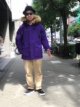 「schott（ショット）のSchott/ショット/URBAN CHINO PANTS/アーバン チノパンツ（チノパンツ）」を使った、wakiさん（メンズ・165cm）の冬コーディネート