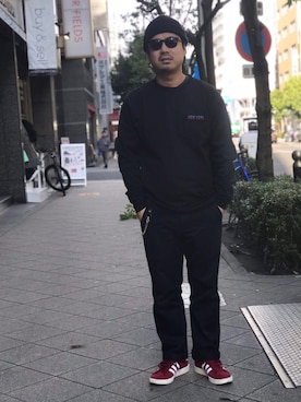 「schott（ショット）のSchott/ショット/URBAN CHINO PANTS/アーバン チノパンツ（チノパンツ）」を使った、wakiさん（メンズ・165cm）の冬コーディネート