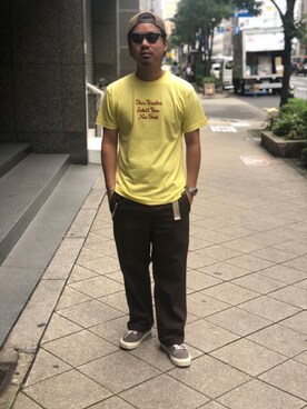 「アイテム（チノパンツ）」を使った、wakiさん（メンズ・165cm・20代）の夏コーディネート