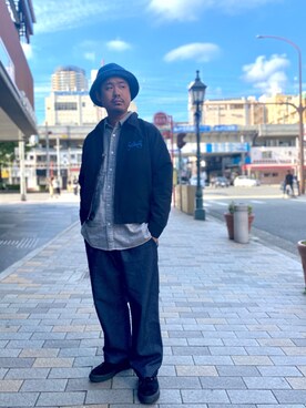 「アイテム（ブルゾン）」を使った、wakiさん（メンズ・165cm・30代）の秋コーディネート