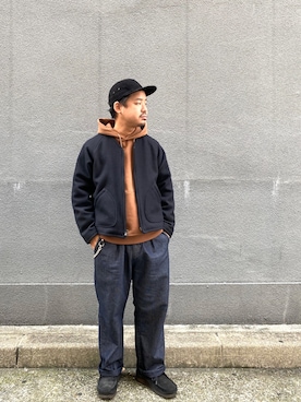 「アイテム（ブルゾン）」を使った、wakiさん（メンズ・165cm・30代）の秋コーディネート