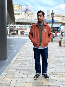 「アイテム（ブルゾン）」を使った、wakiさん（メンズ・165cm・30代）の冬コーディネート