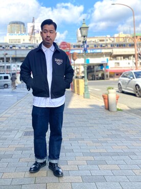 「アイテム（ブルゾン）」を使った、wakiさん（メンズ・165cm・30代）の冬コーディネート