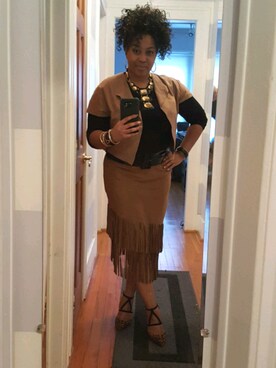 「Chico's（チコズ）のアイテム」を使った、Ms. Nikellさん（レディース・160cm）の春コーディネート