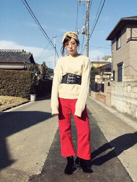 山口真帆さんのコーディネート