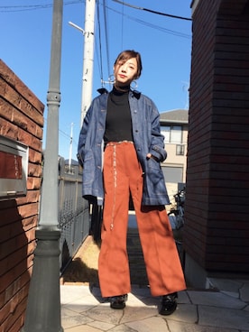 「MM6 Maison Margiela（ｴﾑｴﾑｼｯｸｽ ﾒｿﾞﾝ ﾏﾙｼﾞｪﾗ）のアイテム（ジャケット/アウター）」を使った、山口真帆さん（レディース・161cm）の冬コーディネート