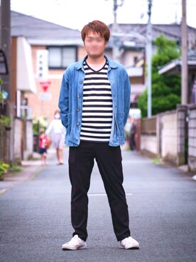 「aveil（アベイル）のアイテム（パンツ）」を使った、た い きさん（メンズ・171cm）の春コーディネート