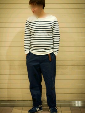 「aveil（アベイル）のアイテム」を使った、た い きさん（メンズ・171cm）の春コーディネート