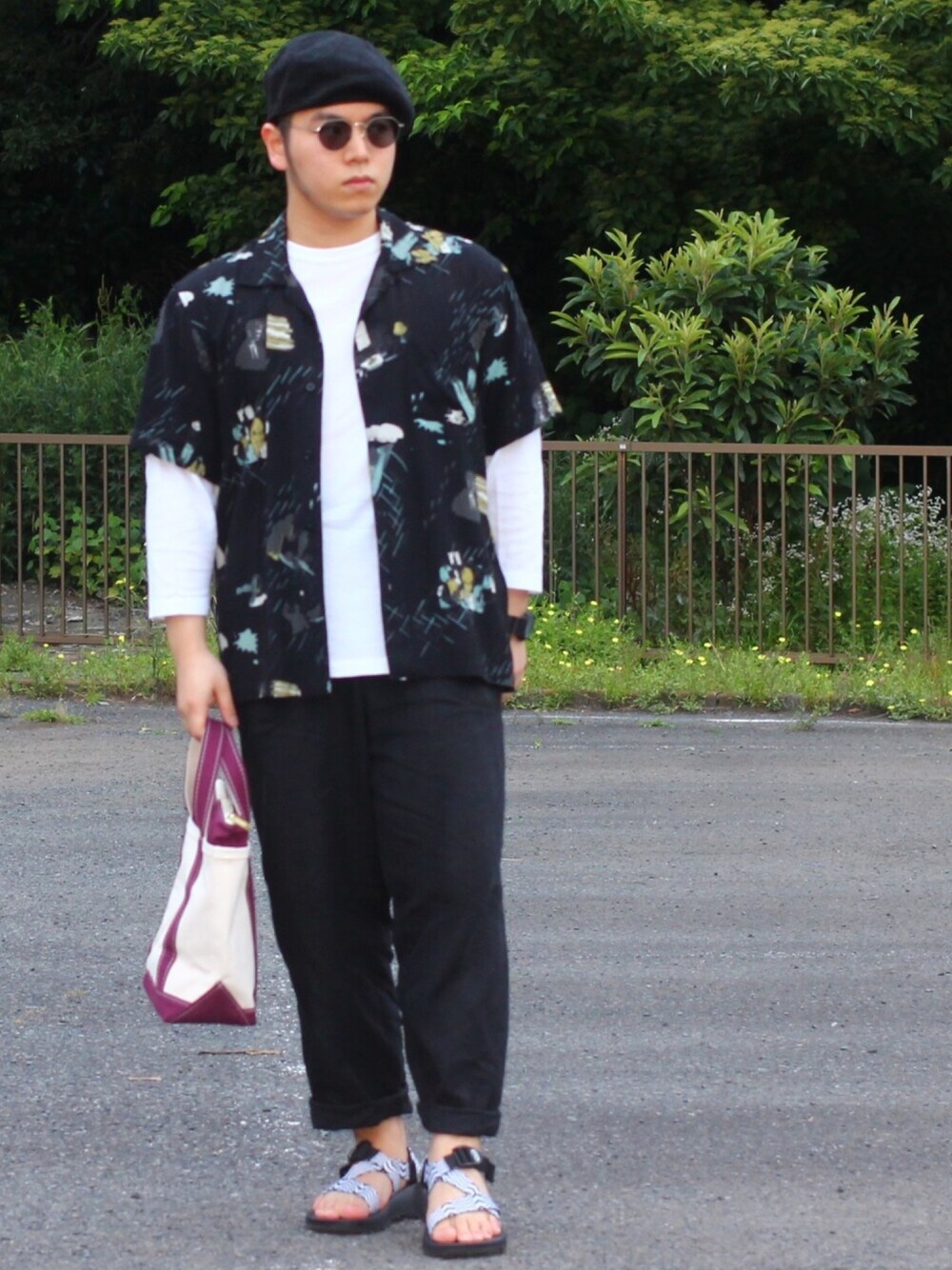 Masa Inagakiさんの「スーピマワッフル7分袖ルーズTシャツ（URBAN RESEARCH）」を使ったコーディネート