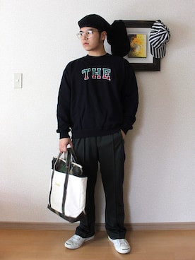 「CONVERSE（コンバース）のCONVERSE コンバース ジャック パーセル / JACK PURCEL（スニーカー）」を使った、Masa Inagakiさん（メンズ・165cm）の秋コーディネート