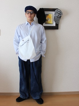 「NAISSANCE（ネサンス）のアイテム（帽子）」を使った、Masa Inagakiさん（メンズ・165cm）の秋コーディネート