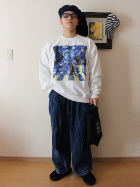 「NAISSANCE（ネサンス）のアイテム（帽子）」を使った、Masa Inagakiさん（メンズ・165cm）の秋コーディネート