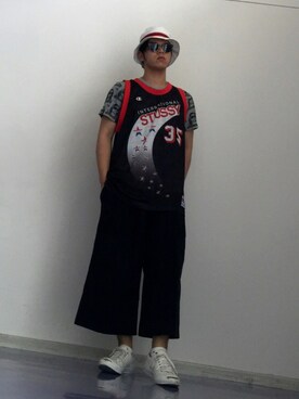 「CONVERSE（コンバース）のCONVERSE コンバース ジャック パーセル / JACK PURCEL（スニーカー）」を使った、Masa Inagakiさん（メンズ・165cm）の夏コーディネート