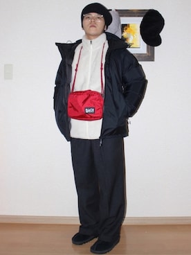 Masa Inagakiさん（メンズ・165cm）の冬コーディネート