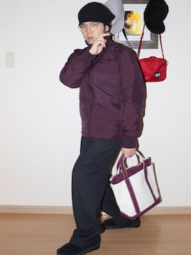 Masa Inagakiさん（メンズ・165cm）の冬コーディネート