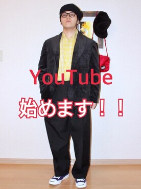 Masa Inagakiさん（メンズ・165cm）の冬コーディネート