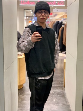 Masa Inagakiさん（メンズ・165cm）の冬コーディネート