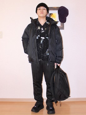 Masa Inagakiさん（メンズ・165cm）の冬コーディネート