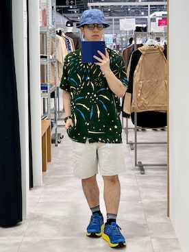 「INFIELDER DESIGN（インフィールダーデザイン）のアイテム」を使った、Masa Inagakiさん（メンズ・165cm）の夏コーディネート