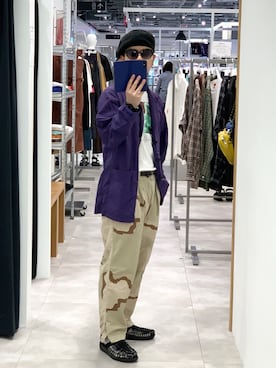 「BURLAP OUTFITTER（バーラップアウトフィッター）のアイテム（その他アウター）」を使った、Masa Inagakiさん（メンズ・165cm）の夏コーディネート