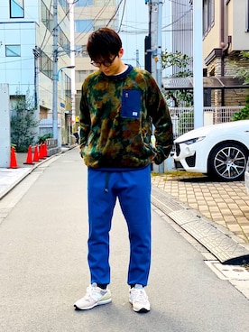 「gym master（ジムマスター）のアイテム（デニムパンツ）」を使った、Ren_gymmaster さん（メンズ・174cm）の秋コーディネート