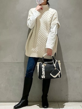 「アイテム（マスク、その他）」を使った、SamanthaThavasaZOZOTOWN店さん（レディース・158cm）の冬コーディネート