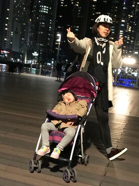 「Slightly Numb（スライトリーナム）のアイテム（帽子）」を使った、Angie Cさん（レディース・162cm）の秋コーディネート