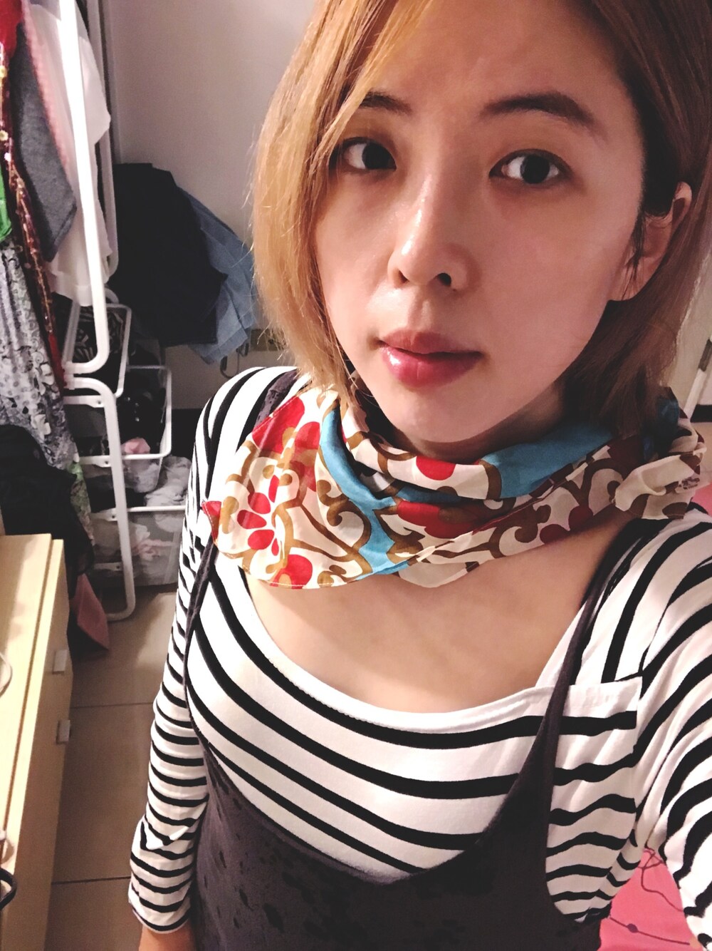 「ふぐ鎌倉のアイテム（マフラー、その他）」を使った、Angie Cさん（レディース・163cm）の秋コーディネートの1枚目の写真